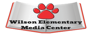wilson library logo book with paw print wilson library logo book with paw print